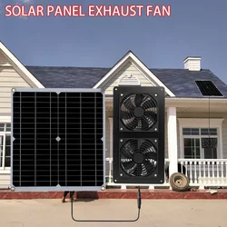 Outdoor Solar Panel Exhaust Fan Suitable for Cooling Temperature of RV Greenhouse Fan in Dog House By Air Pump