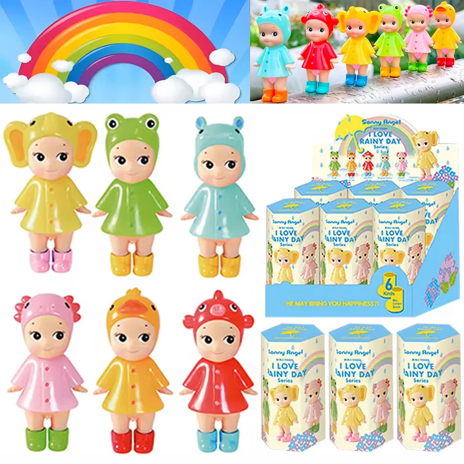 Gloednieuw I Love Rainy Day Series Blind Box Collectible Mini Figure Cute Desktop Decor Kid Verjaardagscadeau Pre-Order