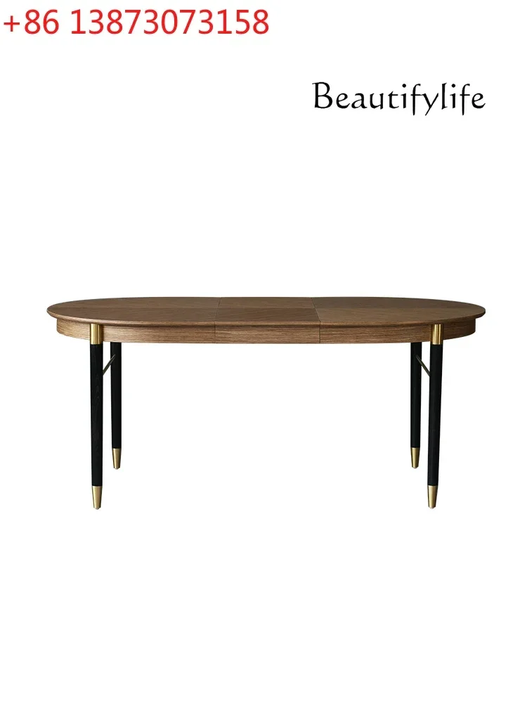 Nordic Modern Simple and Light Luxury Home Small Apartment Retractable Dining Tables and Chairs Set Folding Dining Table