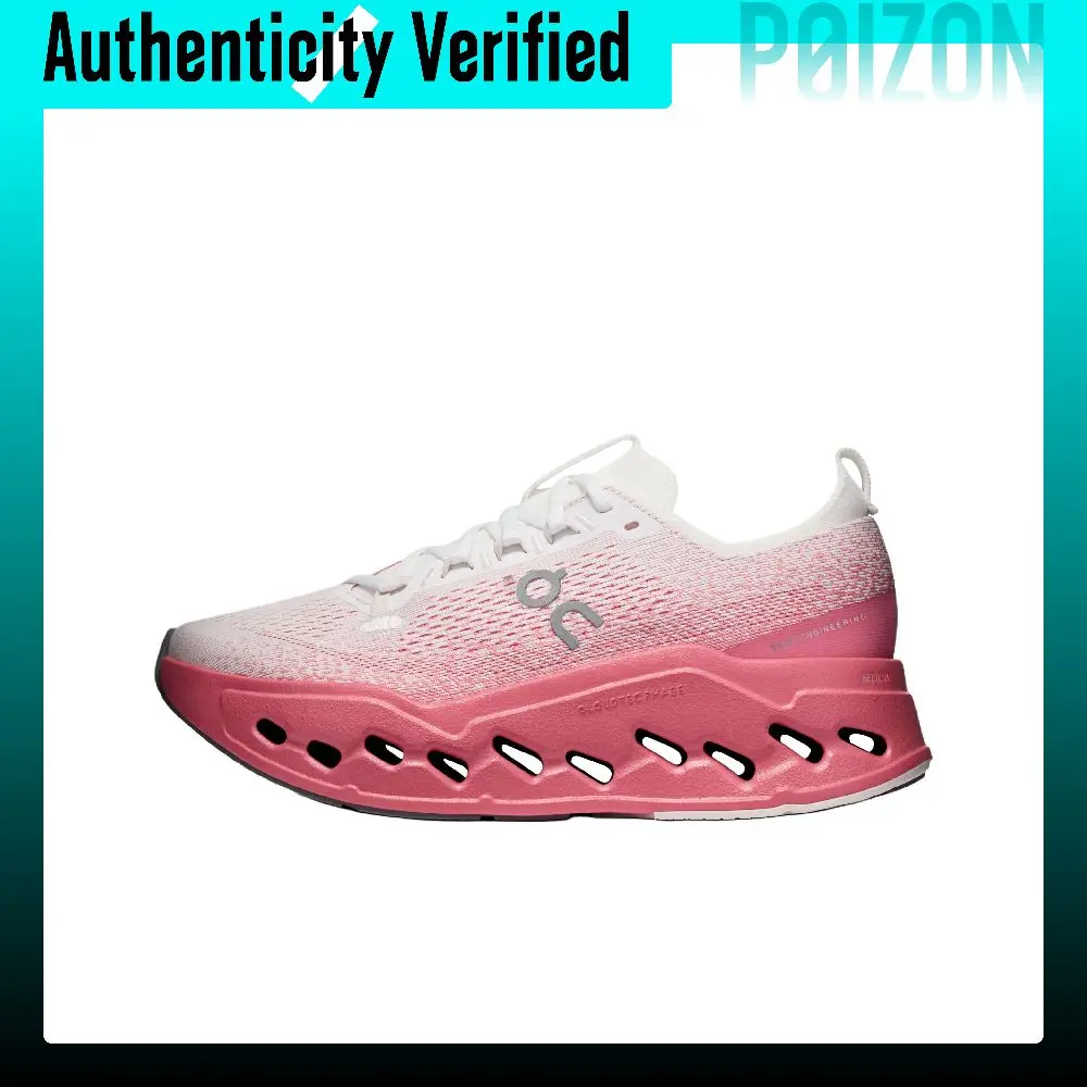 On Cloudsurfer Max Running Shoes Women's Low-top Pink White 3WF30225076