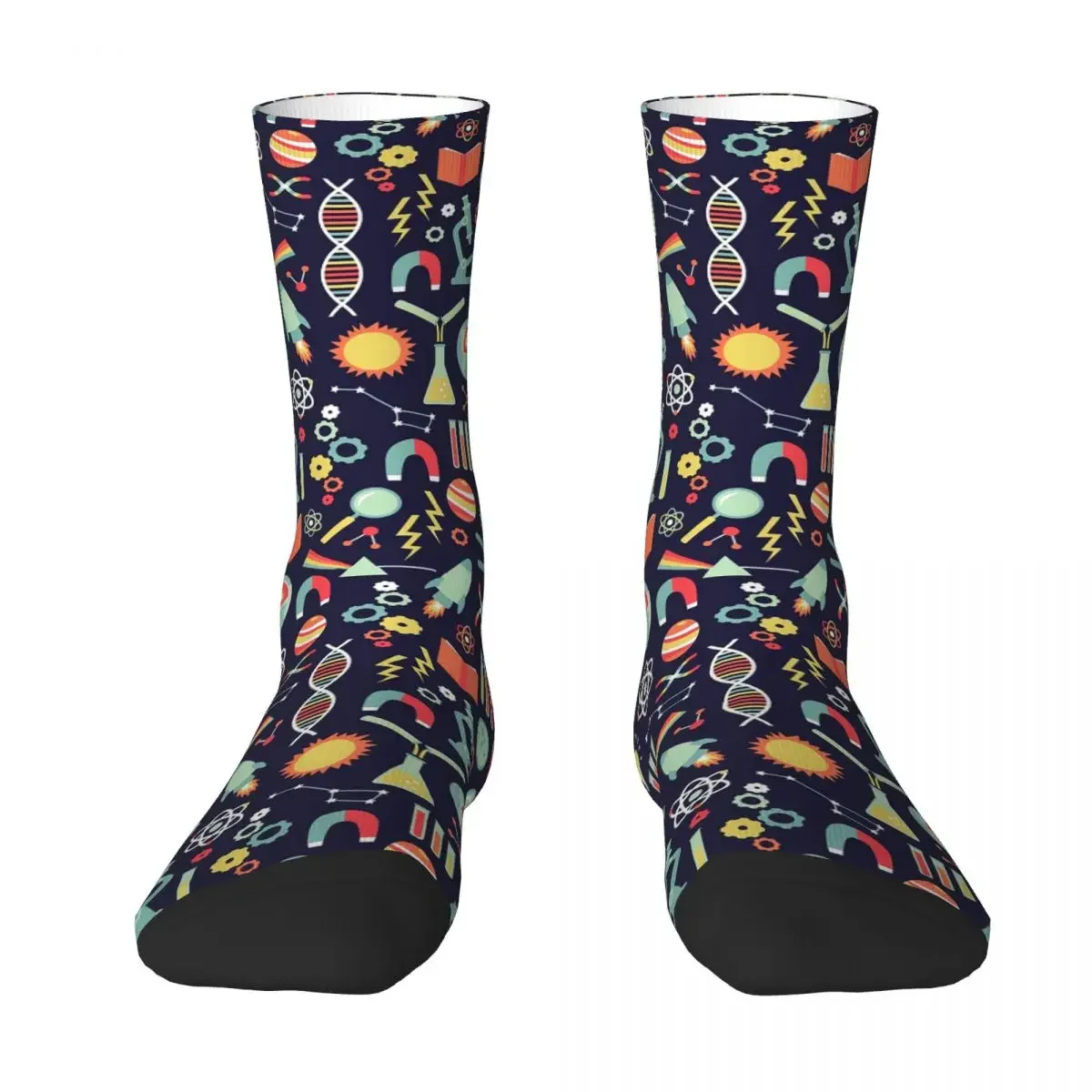 Science Studies Socks Harajuku Super Soft Stockings All Season Long Socks Accessories for Man's Woman's Birthday Present