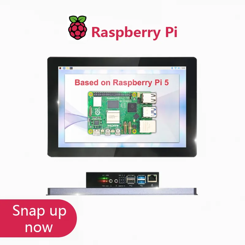 EDATEC-HMI3020 Broadcom BCM2712，7.0&10.1 inch High Performance Industrial Panel PC Based on Raspberry Pi 5,Up to 8GB LPDDR4X RAM