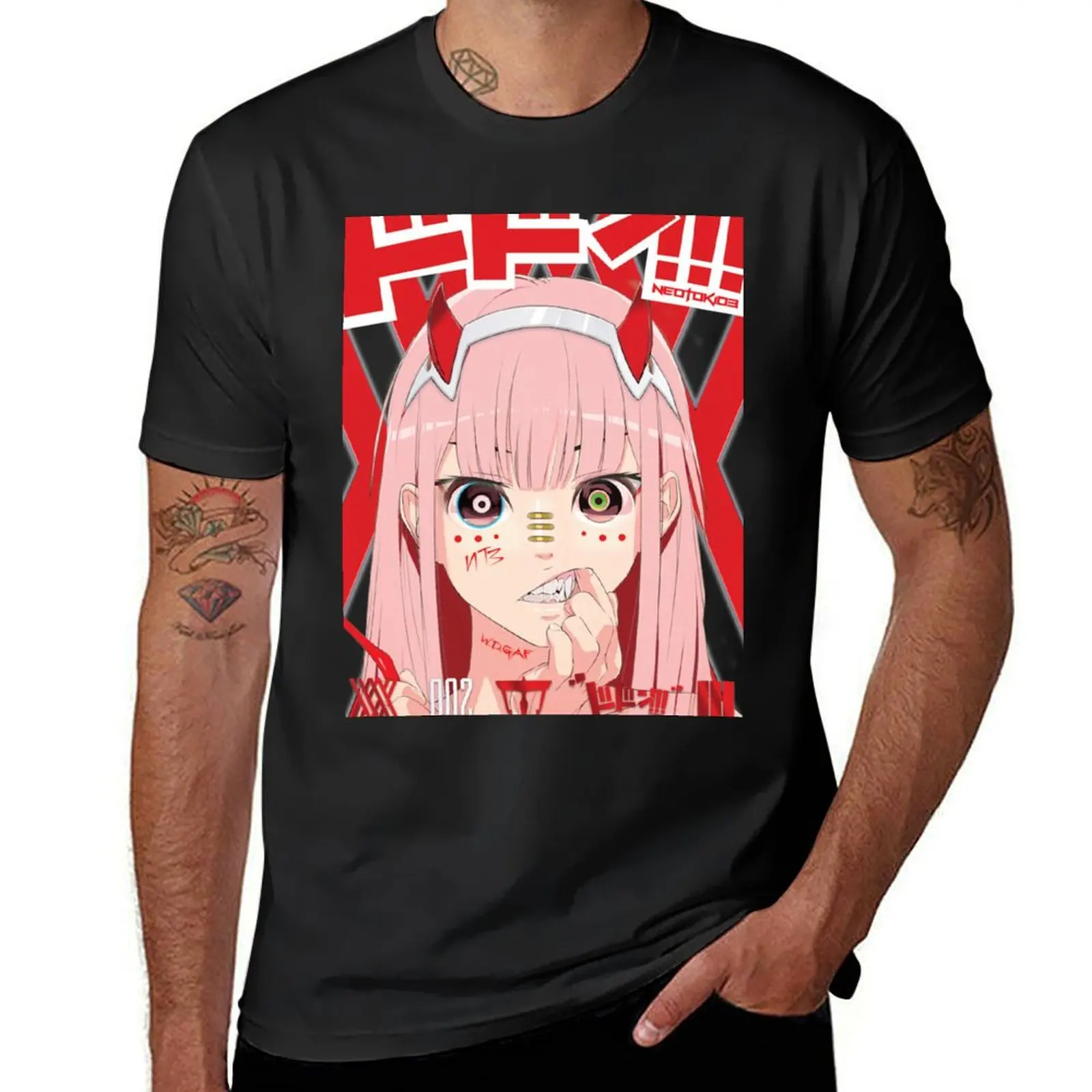 

ZERO TWO – DARLING IN THE FRANXX – BEAST PRINCESS – NEOTOKIO3 T-Shirt football t shirt mens t shirts casual stylish