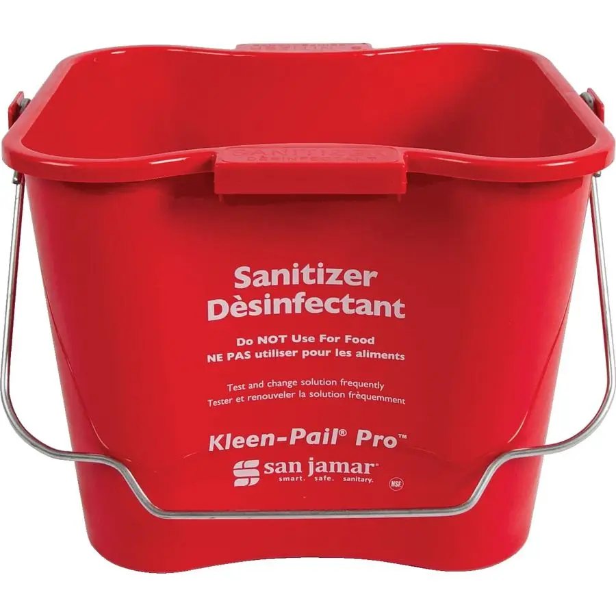 

KleenPail Pro Sanitizer Pail Cleaning Bucket with Bail Handle for Cleaning, Kitchens, Restaurants, And Janitorial Use, Plastic,