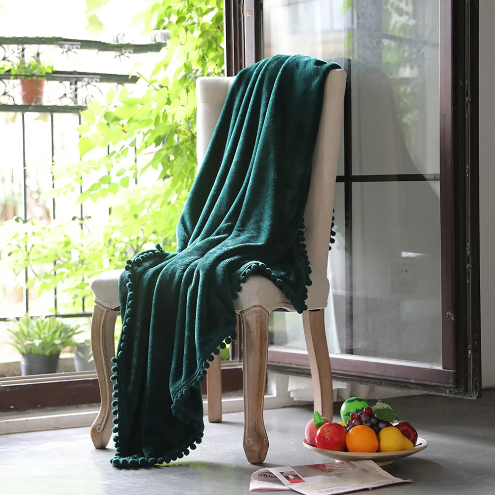 

Flannel Blanket Green Soft Throw Sofa Bed Couch Cover Office Blanket Office Nap Baby Throws