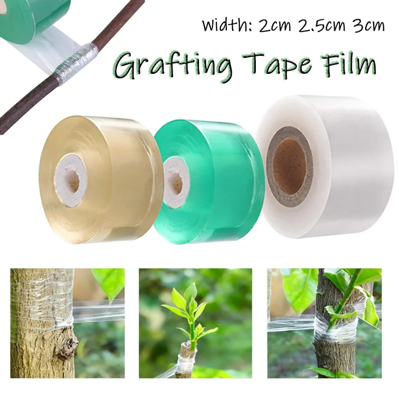 

100/200 м полиэтиленовая самоклеящаяся лента для прививки, пленка, растягивающаяся лента для садового дерева, рулонная лента, растения, рассады, лоза, аксессуары для прививки томатов