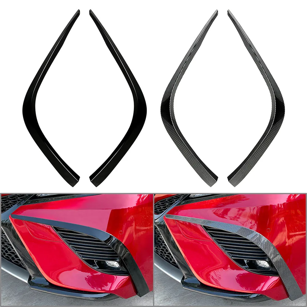 

2Pcs Car Front Bumper Fog Light Lamp Cover Trim Decoration Accessories For Toyota Camry Sport Model 2018 2019 2020