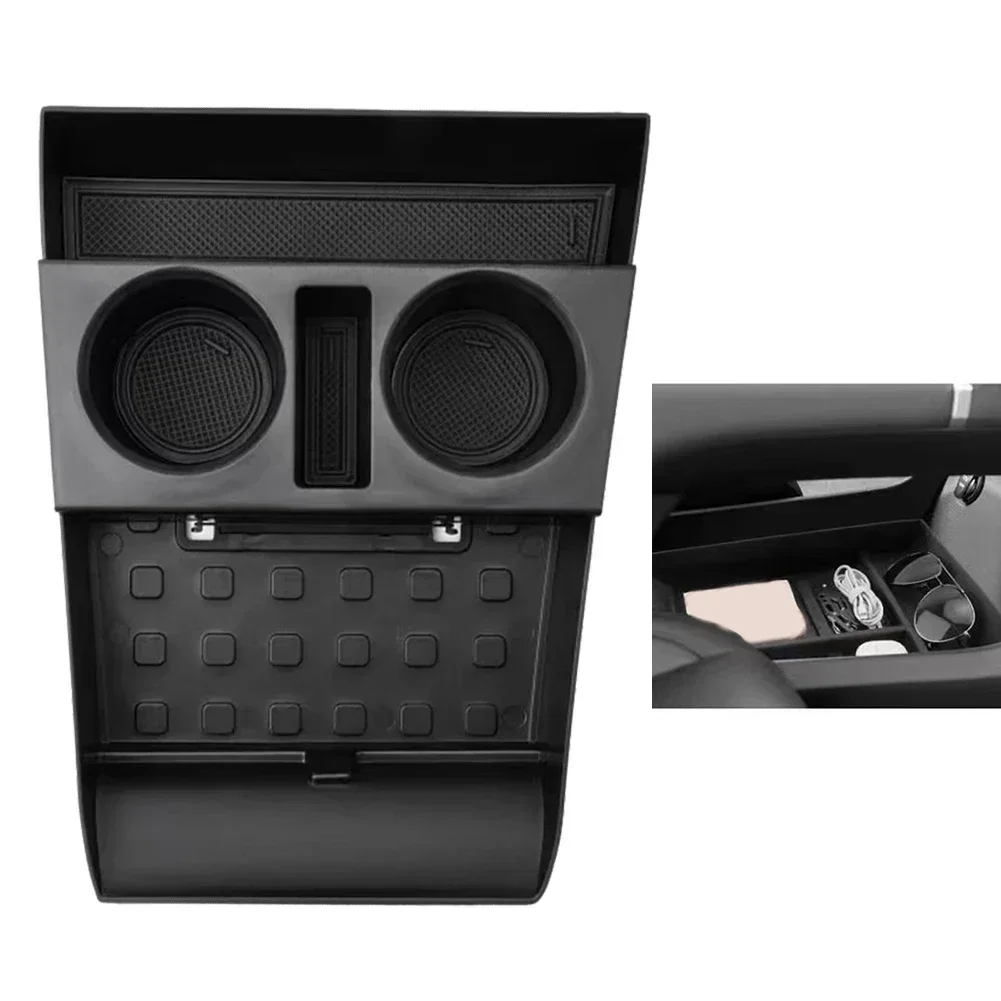 Armrest Lower Center Console Cup Holder Lower Tray For Hyundai Santa Fe 2024 +  Location Under The Console Car Accessories