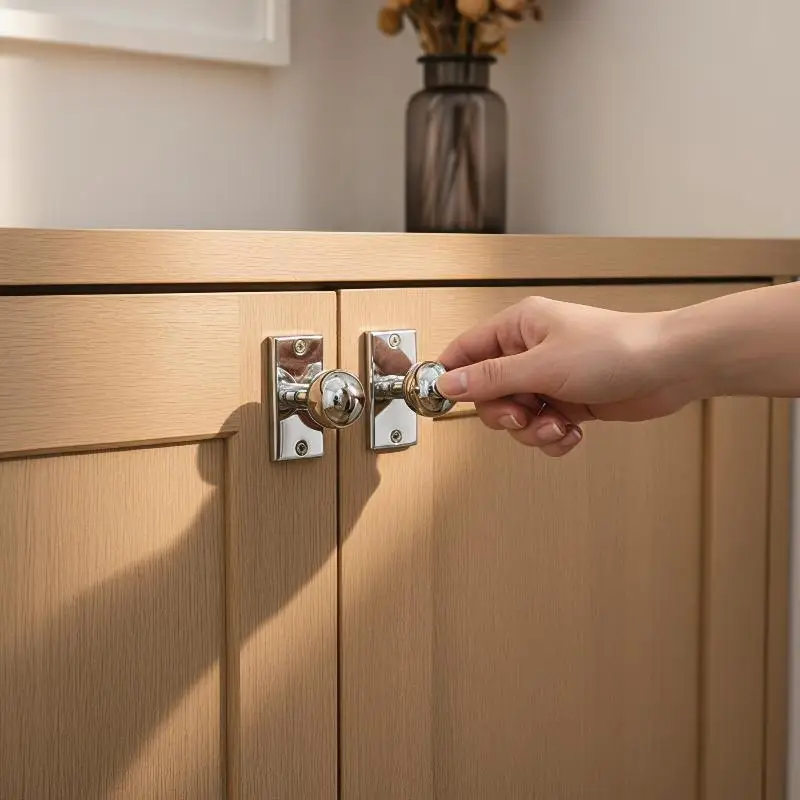 Runder Kugelgriff in Goldoptik, Vintage-Stil, massiver Einlochgriff für Küchenschrank, Kleiderschrank, Schublade, Möbelrenovierung – Detail 2