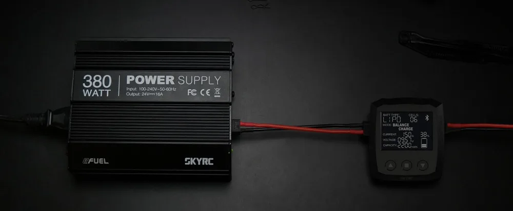 SKYRC 380W Power Supply New 380W 16A 100-200V AC To 24V DC Power Supply Adapter for SKYRC B6 B6 Nano ISDT Q6 Plus E4Q DC Charger