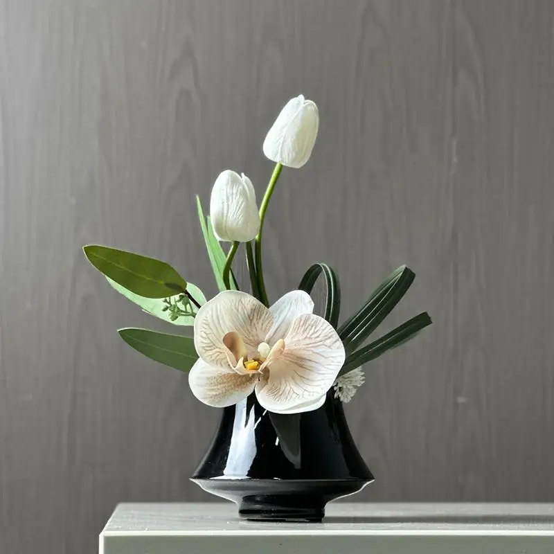 

Простая легкая роскошная цветочная композиция, имитация цветочной искусства, модель для гостиной, мягкое украшение для рабочего стола