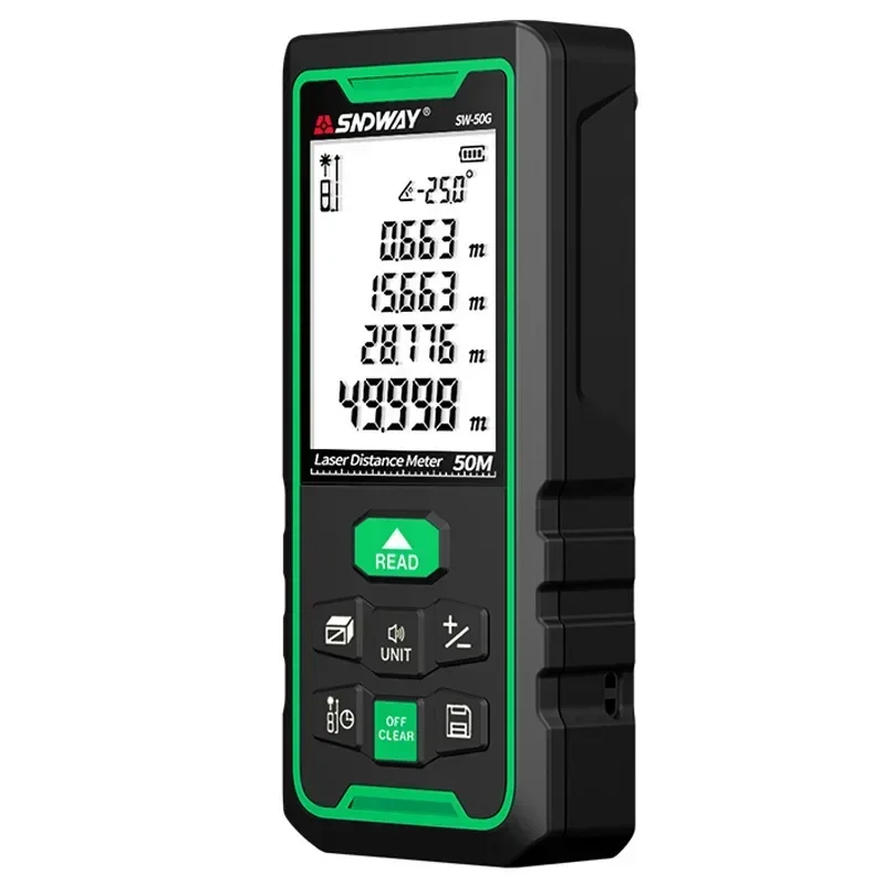 High Accuracy SNDWAY SW-50G SW-70G SW-100G Laser Distance Measure Outdoor Waterproof Dustproof Rangefinder