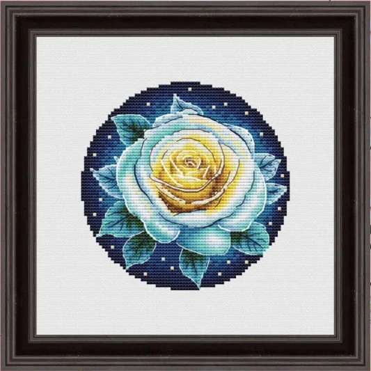 Luminous Rose 23-23 Cross Stitch Kit for Needlework Embroidery DIY Self  Handmade Cross Stitch Set home fun