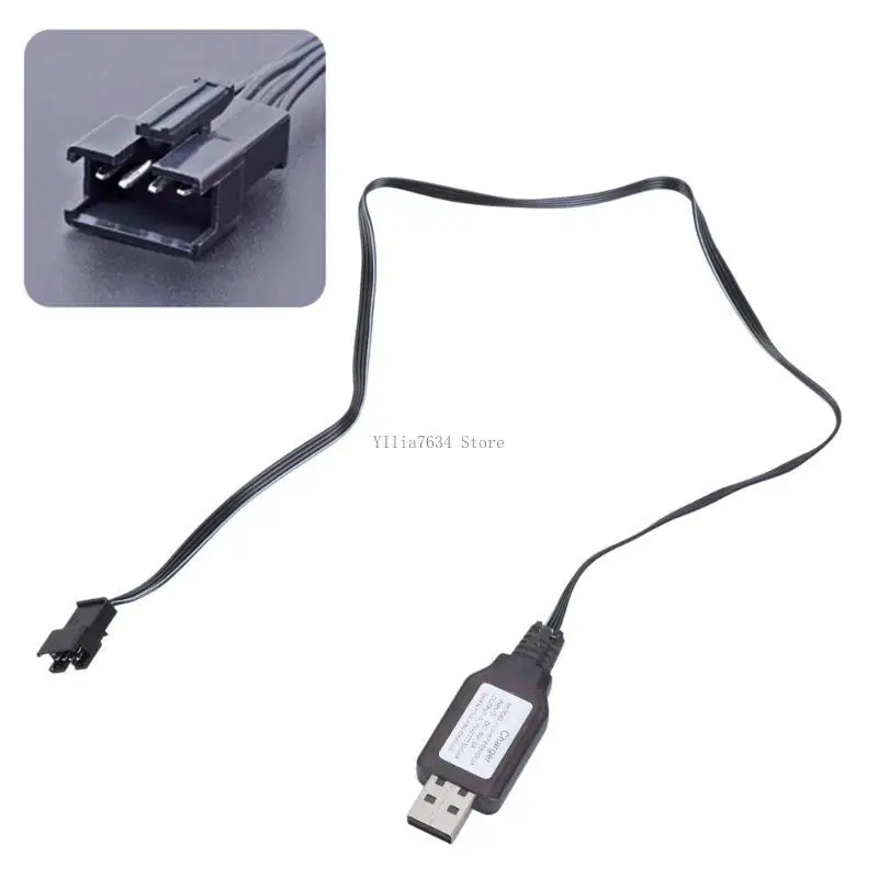 USB Charging Wire SM4P Design For 7.4V Lithium Battery In RCModel Vehicles USB Plugs Charging Thourgh Powerbank