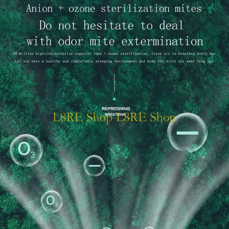 

L8RE Mini Portable Air Purifier for Home Bedroom Car with Quiet True HEPA Filter