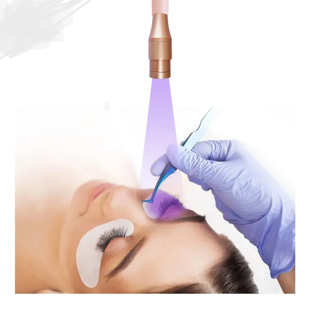 UV-Wimpernlampe, Pedal-Fußschalter für die Wimpernverlängerung. Ersetzen Sie die UV-Lichtlampe, Beauty-Tools für die Wimpern