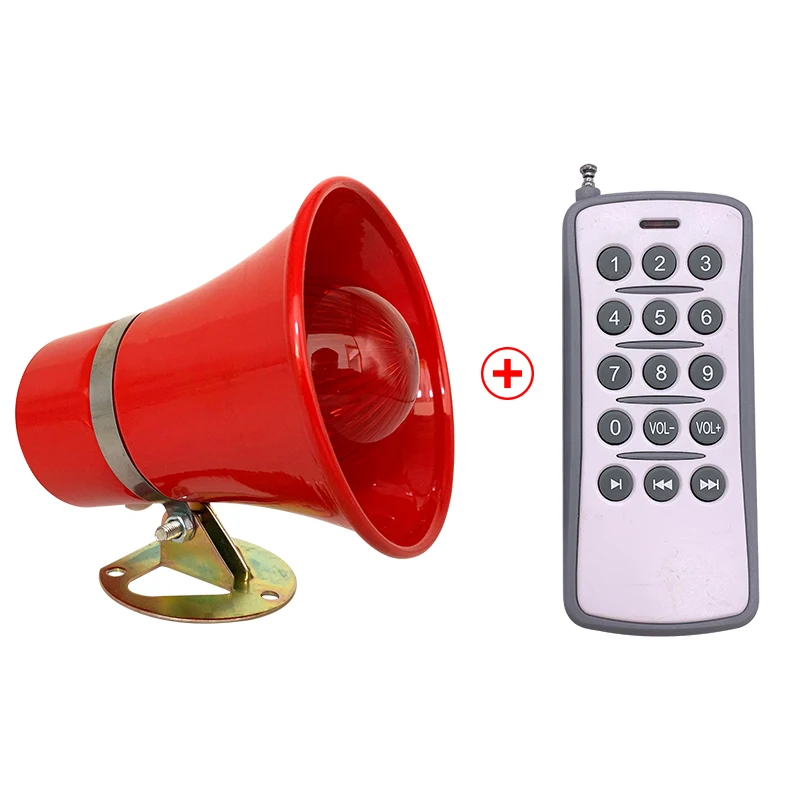 

FOR JRSG02 Waterproof IP67 120DB sound and light alarm siren audible and visual alarm device with strobe light