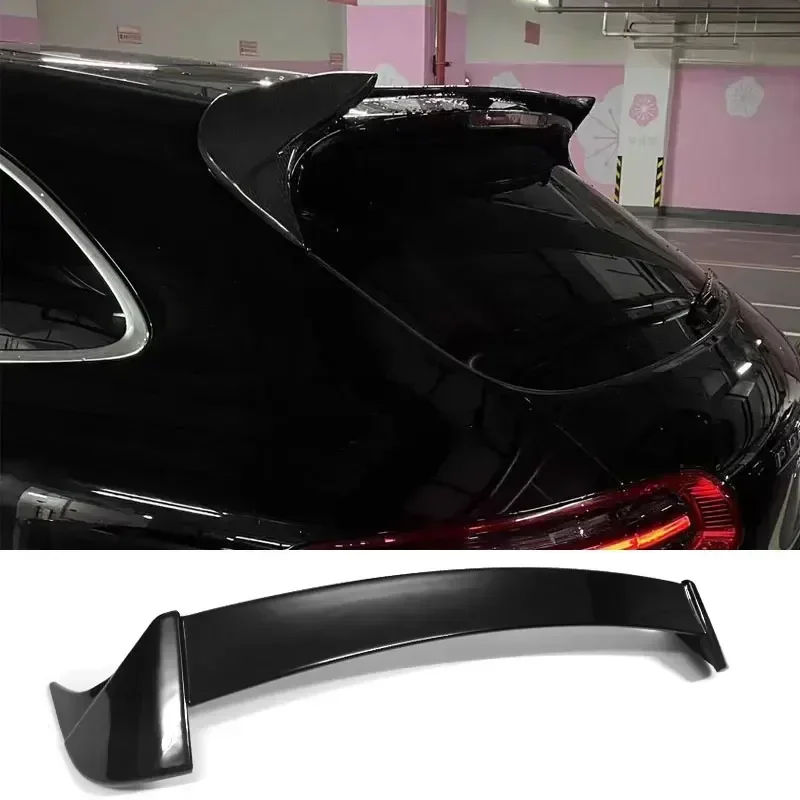 New！ Carbon Surface Spoiler for Porsche Macan Rear Wing 2014 to 2023 Tail Fin Accessories Transform the Style