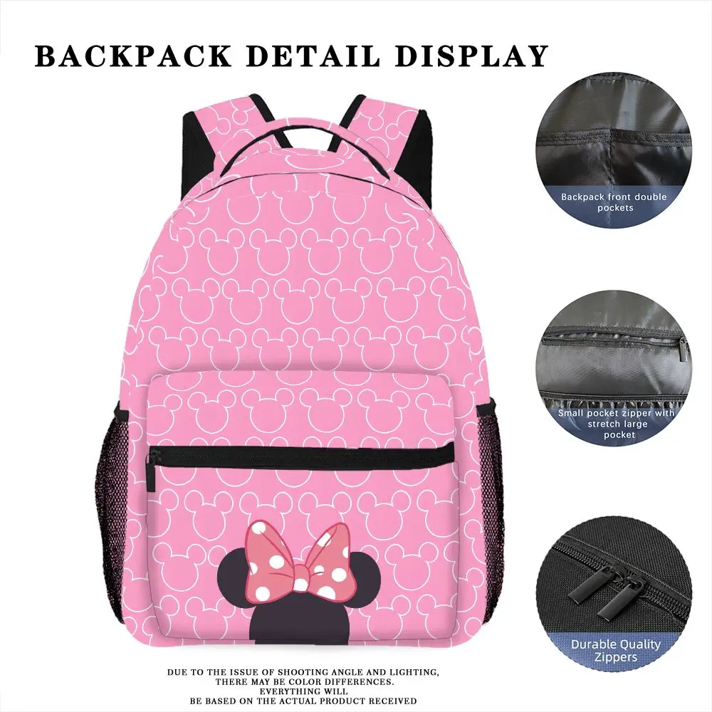 1 Stück Disney Minnie Rucksack, Freizeittasche, großes Fassungsvermögen, hochwertiges Geschenk, personalisierter täglicher Gebrauch