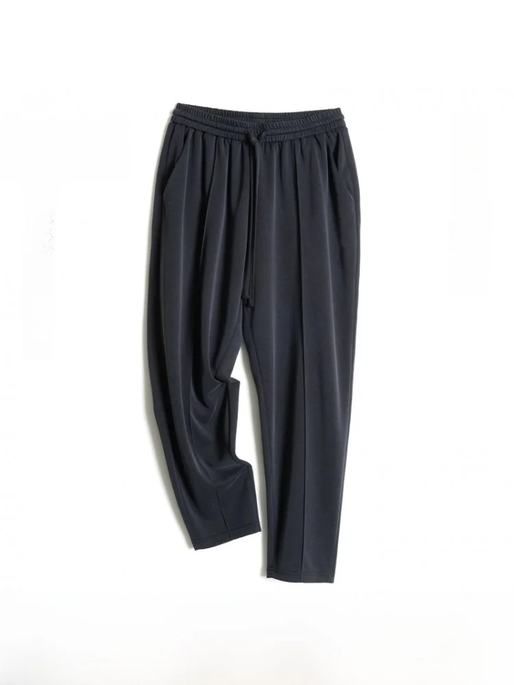 

Повседневные брюки из модала для женщин среднего и пожилого возраста, весенние, тонкие, прямого кроя, свободные, стройнящие, от Acecred