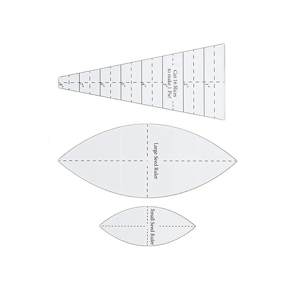 Template Set Quilting Ruler Portable DIY Making Sewing Homemade Handicraft Crafts Accessories Gifts for Professionals