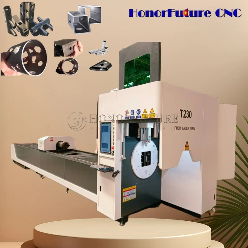 6 Meters Laser Cutter Metal Tube Pipe Laser Pipe Cutting Machine with Good Price for Square Tube, Round Tube, I-Profile Cutting