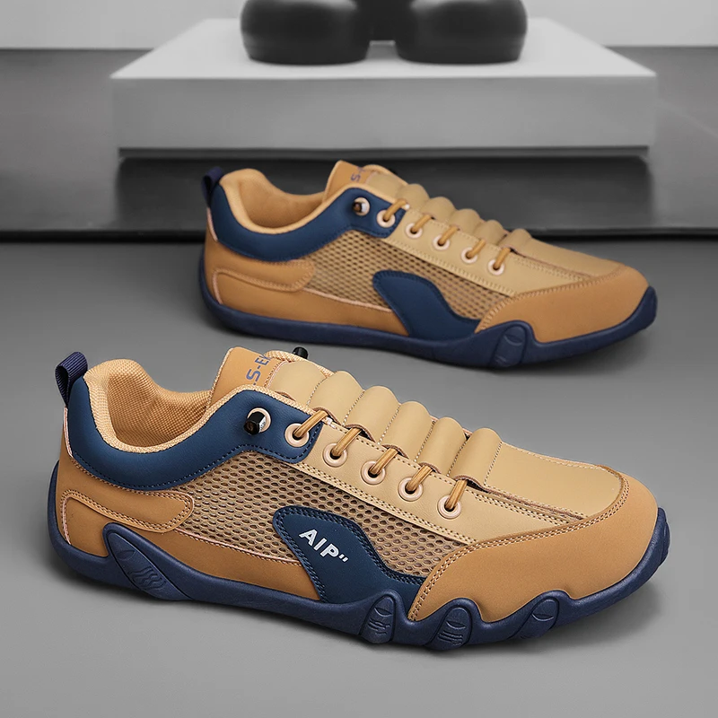 Men Sneaker 2025 New Summer Breathable PU Leather Casual Shoes Outdoor Walking Sports Shoes for Men Size 39-46 - Image 4