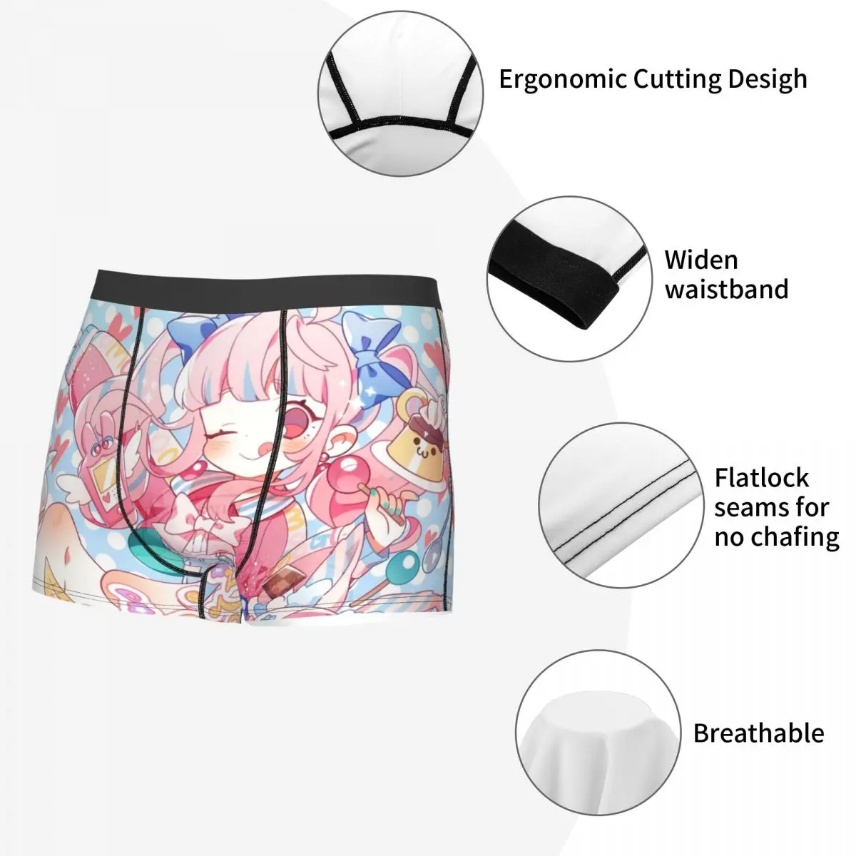 Custom Disney Cartoon Sugarbunnies Sanrio Japan Anime Boxers Shorts Mens Briefs Underwear Cool Underpants