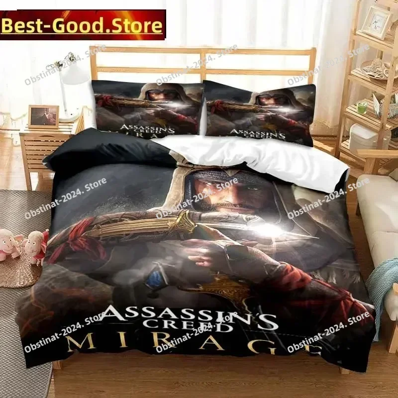 3D Fashion Game A-Assassins Creed Bedding Set Duvet Cover Full Queen King Size Pillowcase Printed Aldult Kid Bedroom Single Twin
