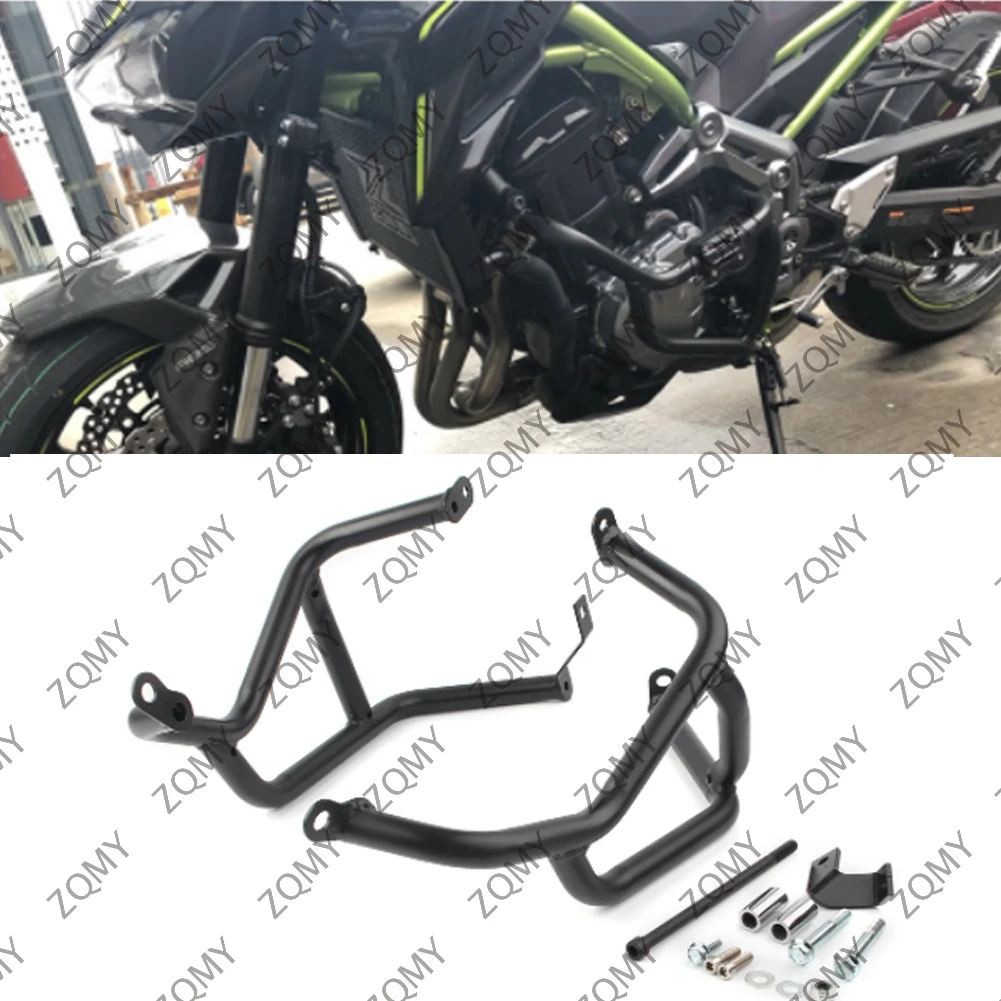 

Защитные дуги (крэшбары) для двигателя мотоцикла Kawasaki Z900 2017-2019, левая и правая, черные, стальные, 2 шт.