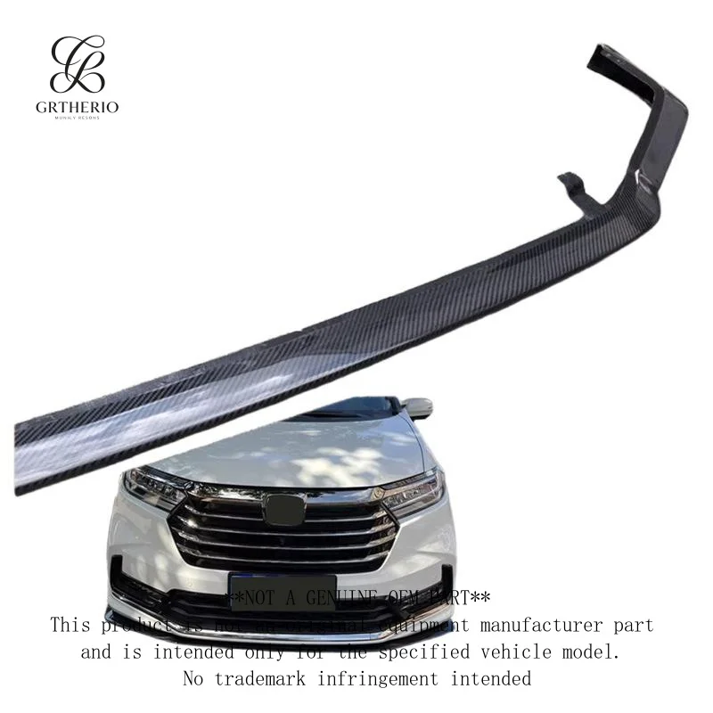 Suitable for Honda Odyssey between 2022-2024, carbon fiber lip, spoiler, front chin car accessory