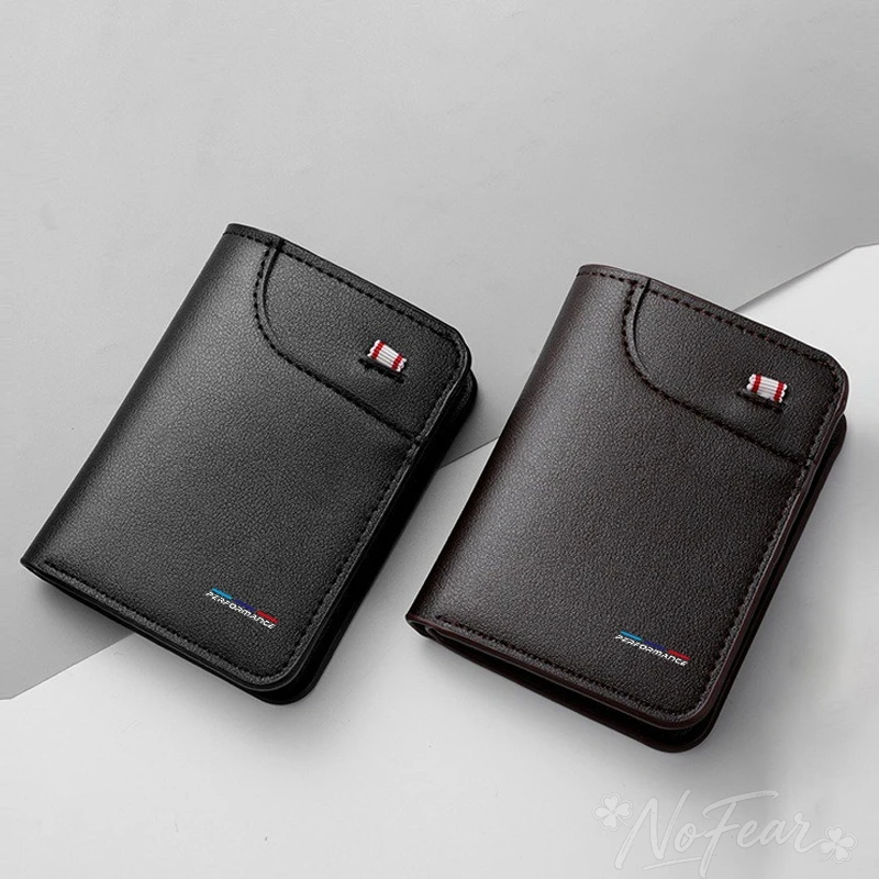 Key bag For BMW M Emblem E46 E36 E34 F10 E90 F30 E60 F30 E53 E30 E92E87 Car Soft Wallet Leather Mini Credit Card Purse Portable view 5