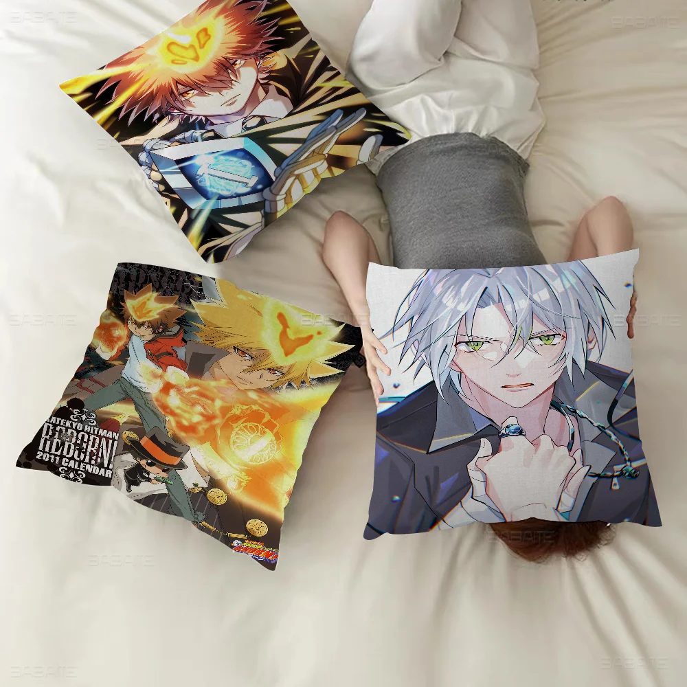 HITMAN REBORN 45*45cm Cushion Cover Pillow Cover Decor Pillowcase Home Pillowcase For Couch Pillow