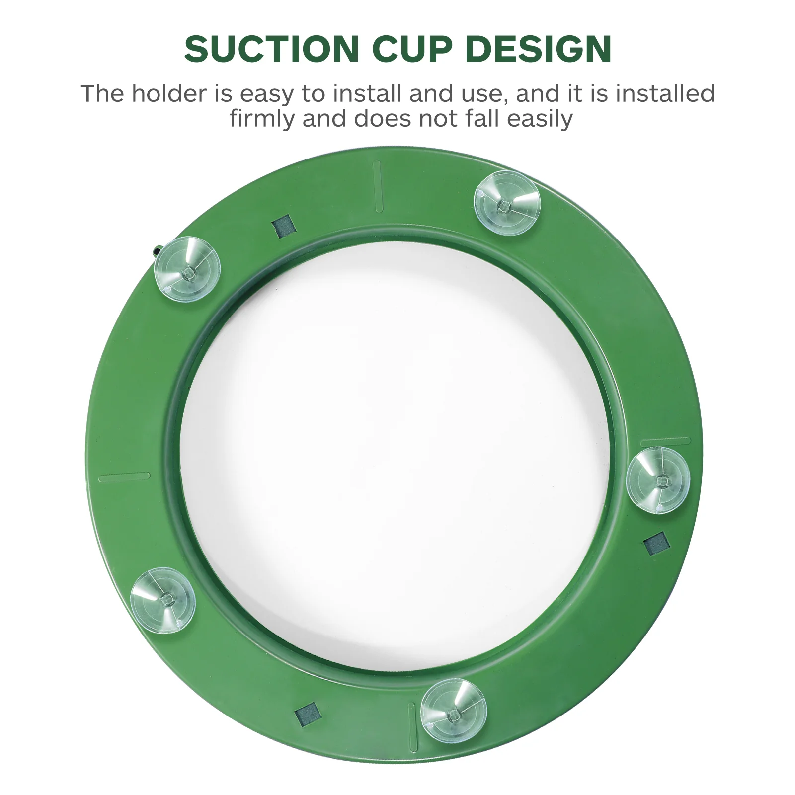 Flower Cage Holder with Suction Cup Floral for Live Sucker Artificial Flowers Plant DIY Arrangement Ring Foam Green