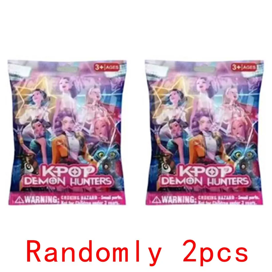 Hot Kpop Demon Hunters Anime Figure jouets mignon PVC boîte aveugle articulations figurine modèle poupées enfants anniversaire décoration jouet cadeaux