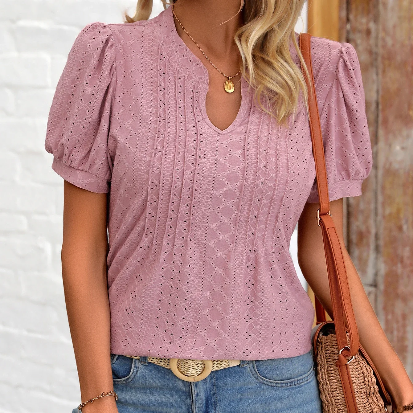 

Solid Casual Loose Blouses For Women Fashion 2024 Summer Vintage Women's Oversized Shirts And Blouses Elegant Youth Female Tops