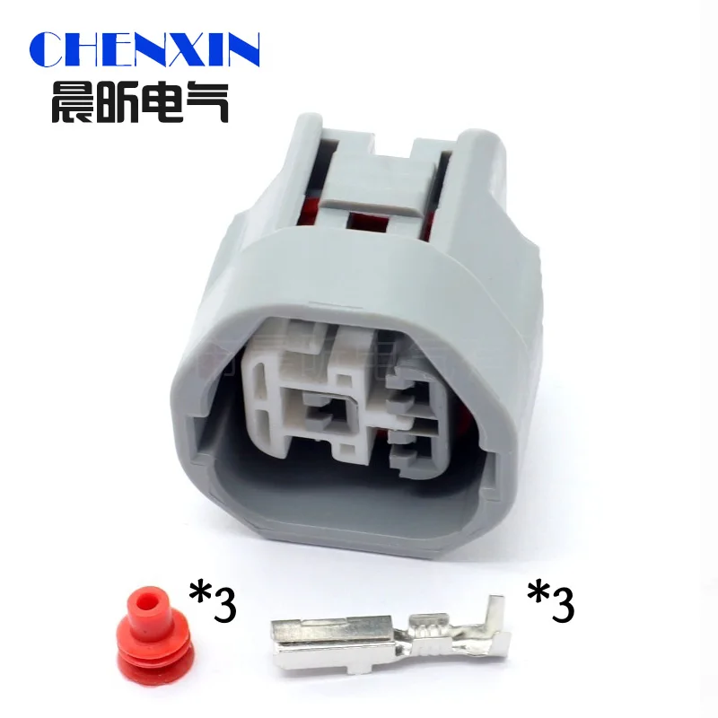 

90980-10919 10919 Для Toyota Lexus, 1 комплект, 3-контактный, 2,2 мм, женский автомобильный водонепроницаемый разъем, штекер, разъем для жгута проводов, гнездо.