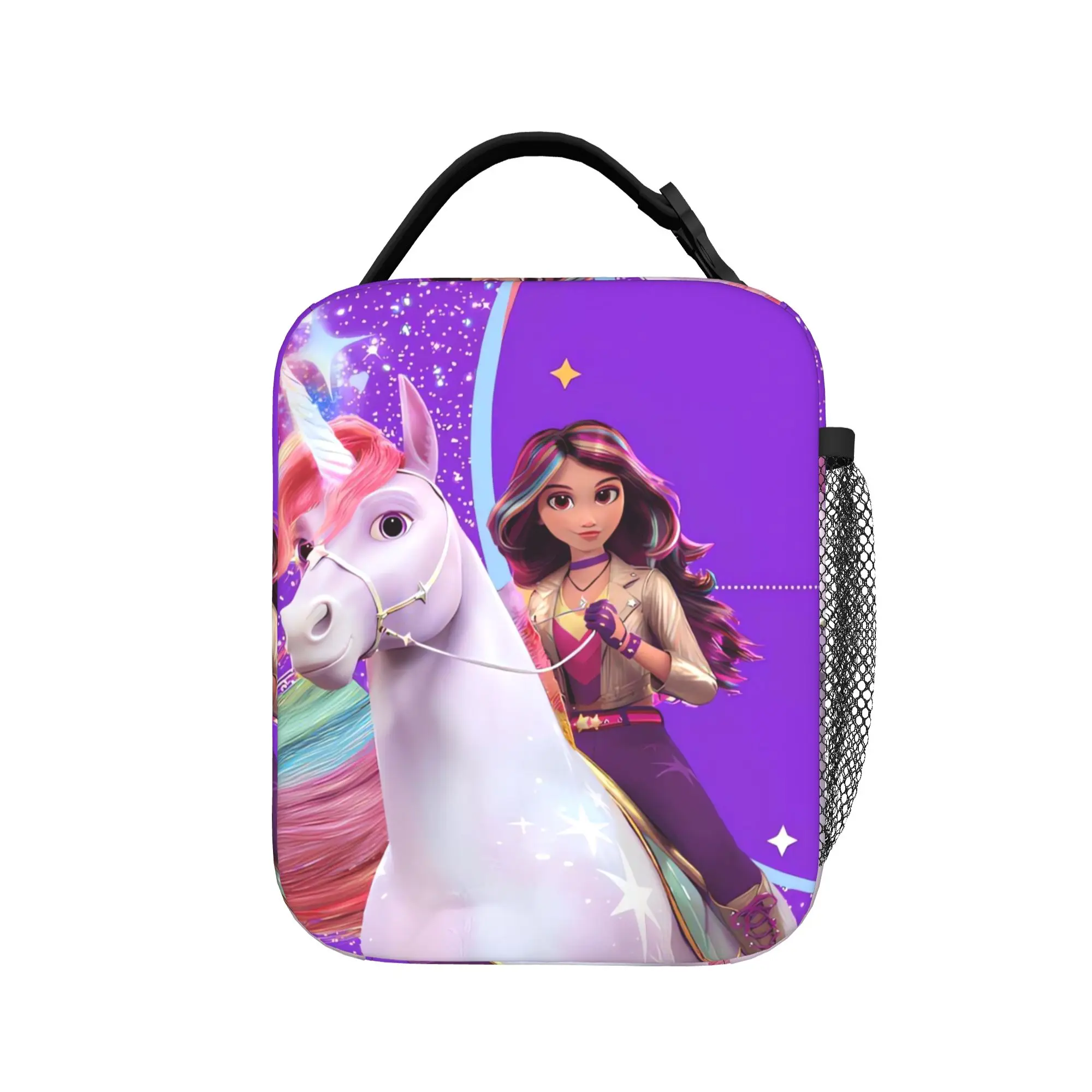 Unicorn Academy Lunch Bag  Portable Lunch Box Child Office Graphic Design Cooler Bag Fun Waterproof Thermal Lunch Bags