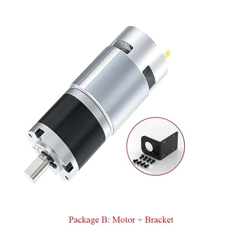 12V24V 775 DC Motor 8RPM~1600RPM 775 Planetary Geared Motor Slow Speed Adjustable High Torque 42mm Brushed Gear Motor