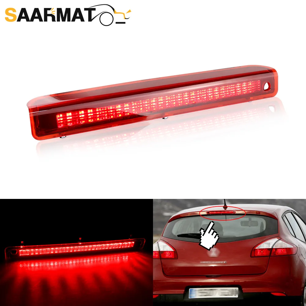 

1pcs Red/Smoked High Mount Stop Light For Renault Megane MK3 Hatchback 2008-2016, Canbus 3rd Brake Lamp, Rear Brake Lights