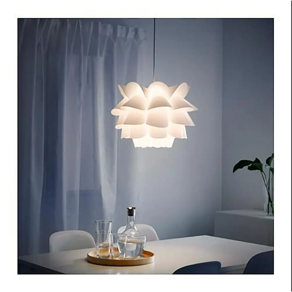 

Lotus Lampshade Pendant Light Retro Decorative Chandelier Easy Cleaning Bedroom Living Room Party Events Puzzle IQ PP Ceiling