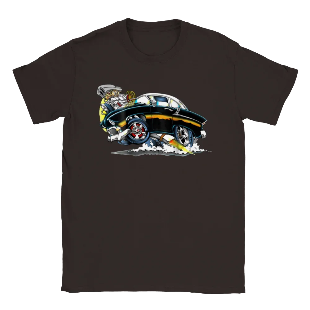Unisex T-shirts for Men Women Summer Tees Cotton Luxury brand vintage oversizedClassic Street Rod T-shirt image 5