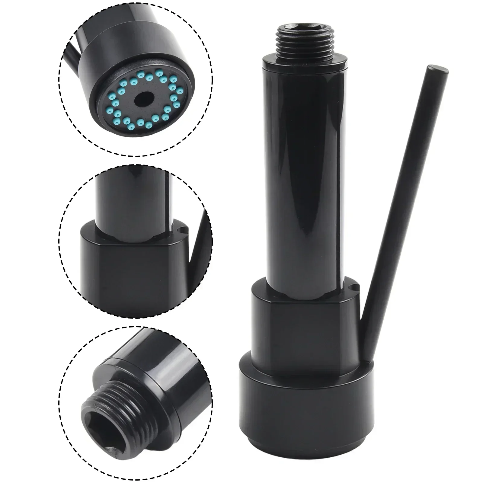 Kitchen Faucet Spray Head Handheld Matte Black Pull Out Golden Pull Down Kitchen Spout Head High Pressure Sprayer-Nozzle