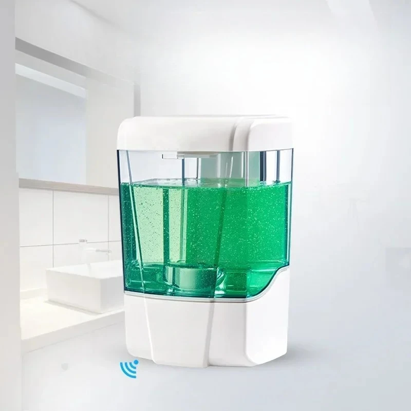 Automatic Touchless Soap Dispenser 700ml, Wall-Mounted Large Capacity Battery-Operated Sensor Hand Washer for Bathroom