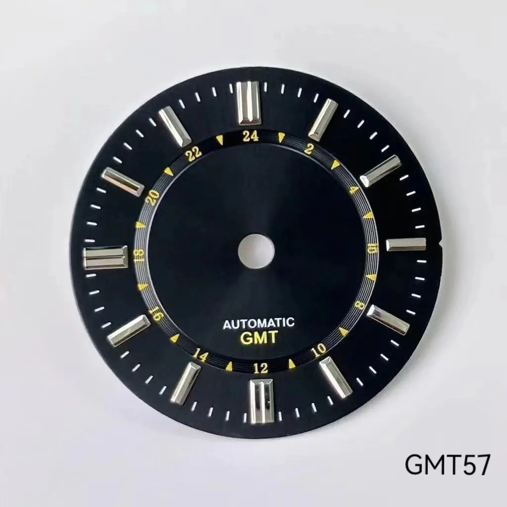 31MM dial NH34 movement modification, no night light GMT four pin GS literal unveiling
