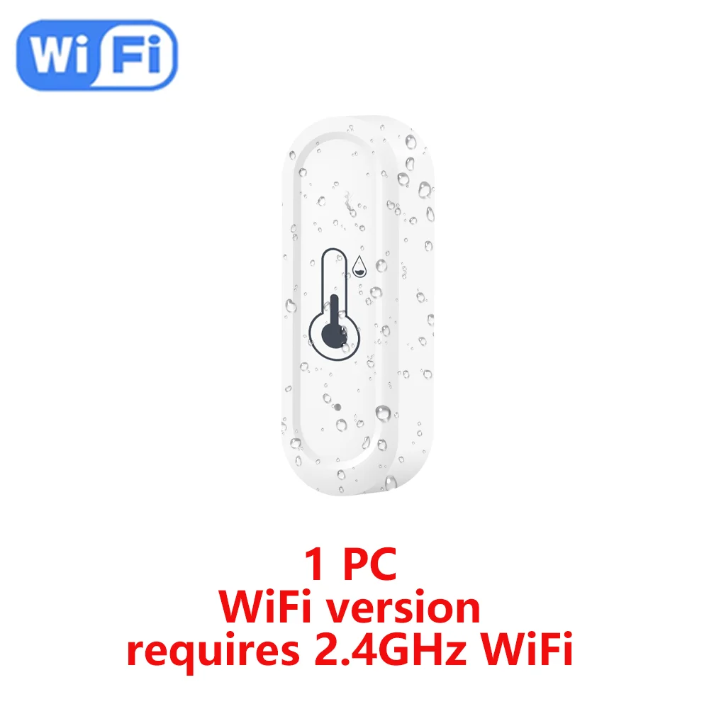 Tuya WiFi/Zigbee Smart Temperatur- und Feuchtigkeitssensor, IP65, wasserdicht, für den Außenbereich, APP-Fernüberwachung, funktioniert mit Alexa, Google Home