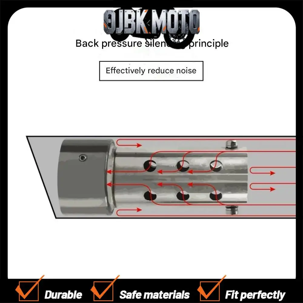 【Perfect fit】VOGE CU625 625CU 625 CU modified exhaust pipe to reduce volume with stainless steel noise reduction accessories