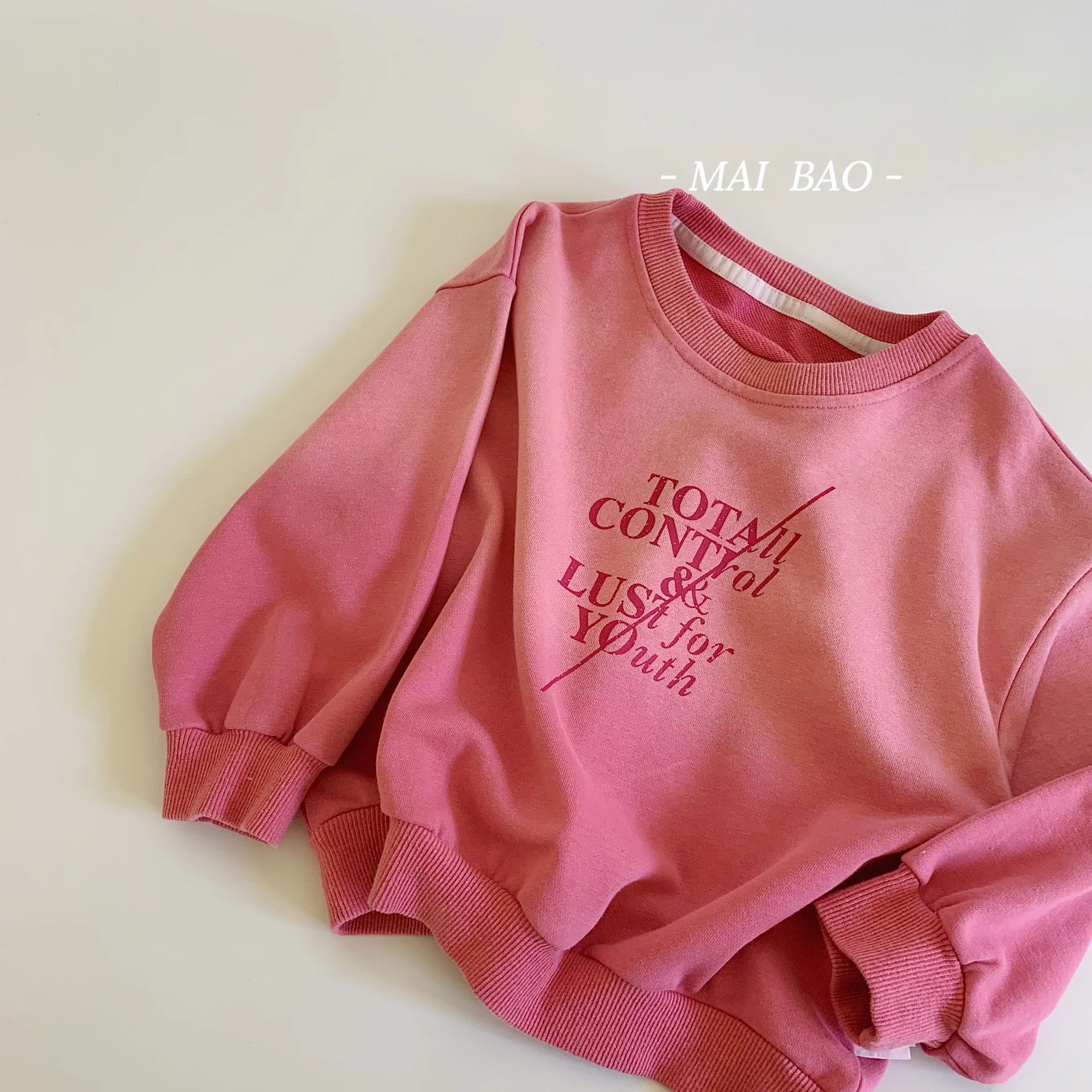 Children Clothes Kids Hoodie 2024 Autumn New Pullover Round Neck Letter Printed Long Sleeve Casual Simple Fashionable Top Tide