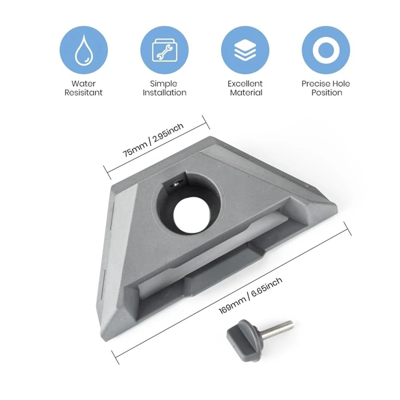 Para adaptador de tubo Starlink Mini, kit de montaje de adaptador de montaje en poste, para montaje de accesorios de techo Starlink Mini