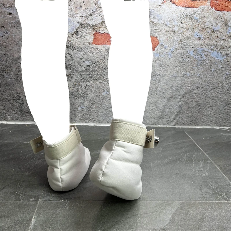 ABDL الجوارب المبطنة الناعمة مع النعال المسامير عبودية التحكم قفل مغناطيسي ضبط النفس لشريط عبودية قيود Bdsm